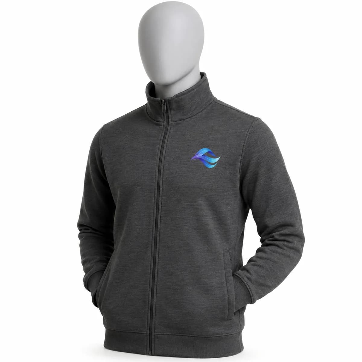 Mikina na zips JHK Full Zip s potlačou