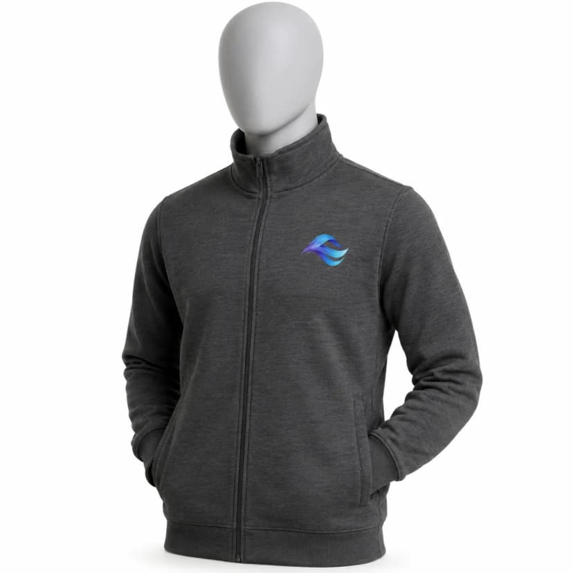 Mikina na zips JHK Full Zip s potlačou