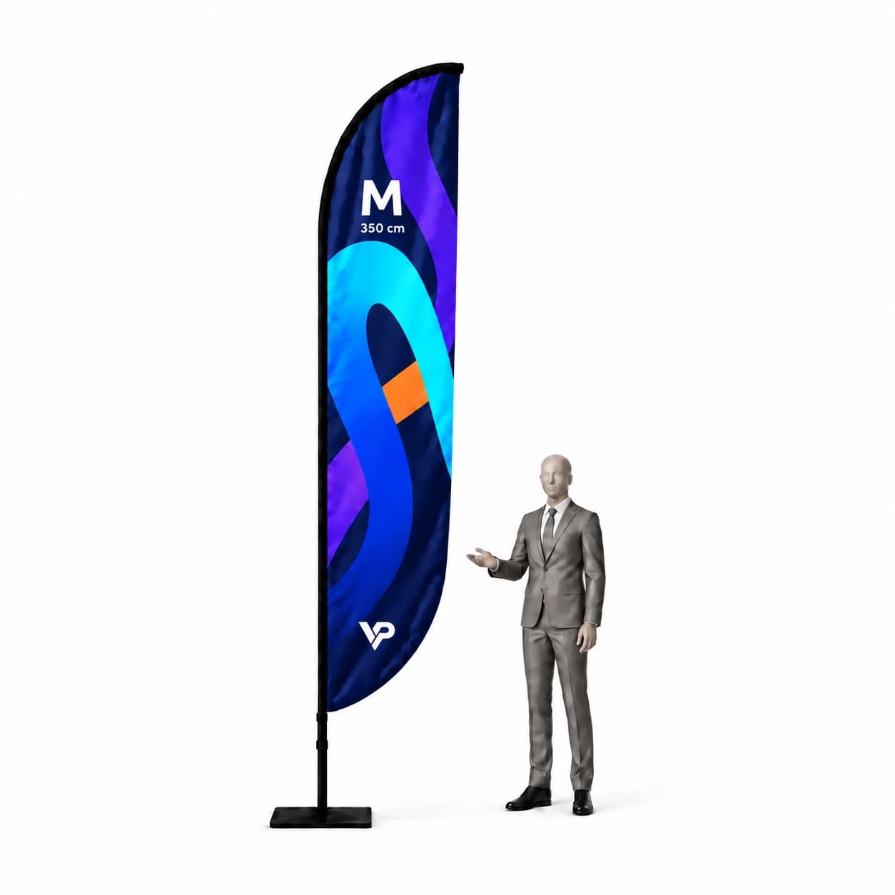Beachflag reklamná vlajka Winder M - 350cm