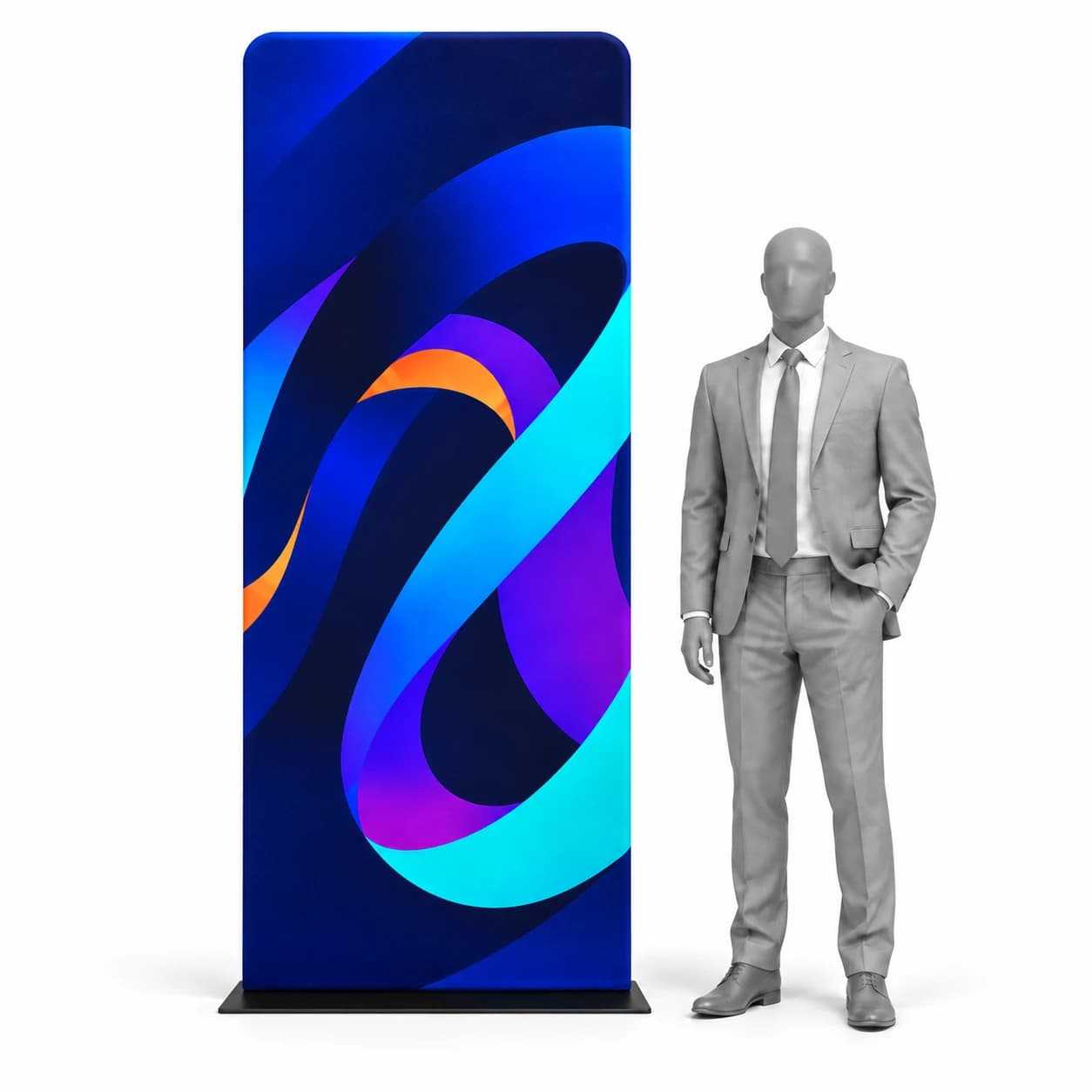 Textilný stand 90 × 230 cm s tlačou